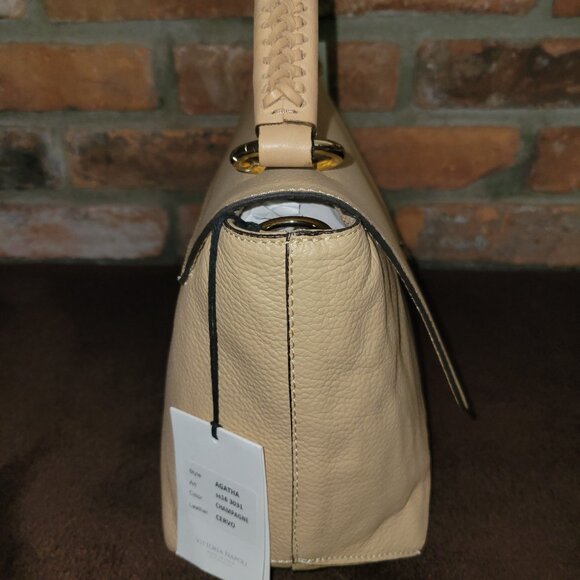 Vittoria Napoli Agatha, Champagne Leather Bag - Picture 7 of 9